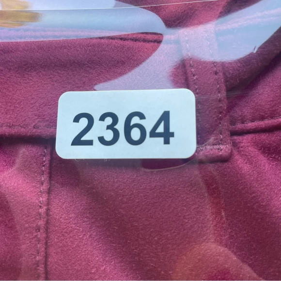 Free People Nightfall Paperbag Faux Suede Pants Wine Red 22364 - Picture 14 of 14